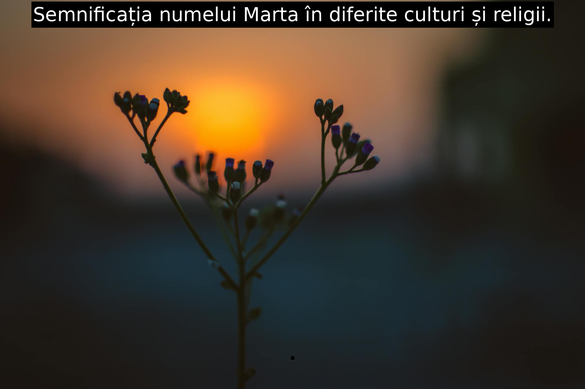 Semnificația numelui Marta în diferite culturi și religii.